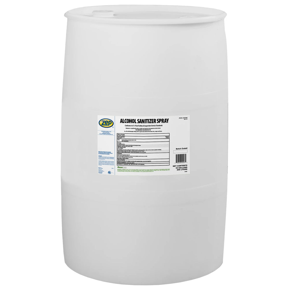 Zep Alcohol Sanitizer Spray Refill– Hand Sanitizer – 55 Gallon