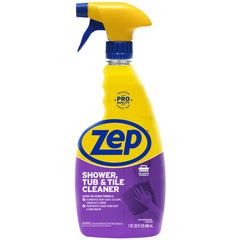 Zep Shower, Tub & Tile Cleaner - Acidic No-Scrub Formula - 32 oz