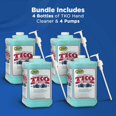 Zep TKO Hand Cleaner with Pumps – Its Solvent-Free Formula Scrubs Away Tough Soils – 1 Gallon