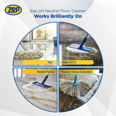 Zep Neutral pH Floor Cleaner Concentrate 1 Gal and Zep Air & Fabric Odor Eliminator 1 Gal