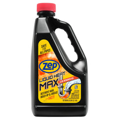 Zep Liquid Heat Max Clog Remover Gel - Destroys Hair, Build-Up & Grease - 64 oz.
