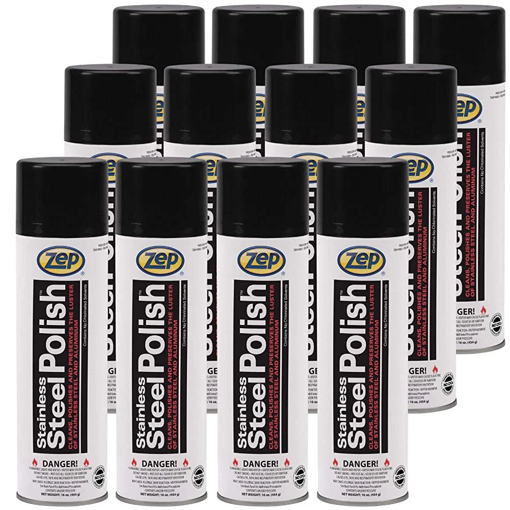 Zep Stainless Steel Polish – Prevents Rusting and Corrosion – 16 oz.