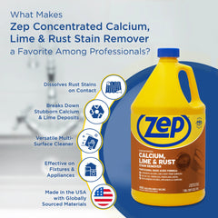 Zep Concentrated Calcium, Lime and Rust Stain Remover - 1 Gallon