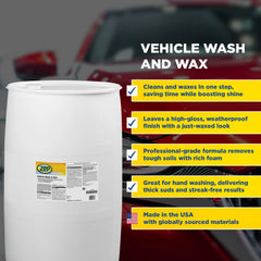 Zep Professional Vehicle Wash and Wax Concentrate – Premium Vehicle Care – 55 Gallons