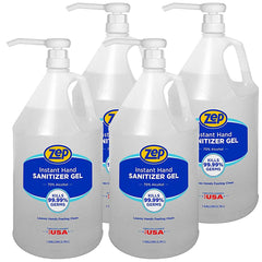 Zep Instant Hand Sanitizer Gel - Includes Pump – Kills 99.99% of Germs – 1 Gallon