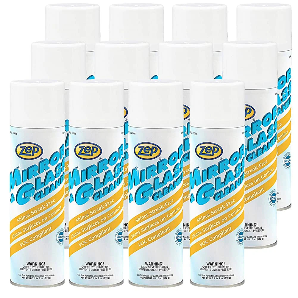 Zep Mirror & Glass Cleaner – Streak-Free Shine – 18 oz.