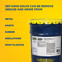 Zep Kwik-Solv Fast-Evaporating Solvent Degreaser – Evaporates Quickly – 5 Gallon