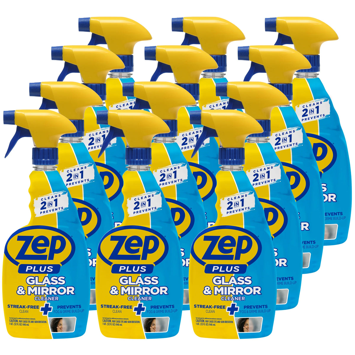 Zep Plus Glass & Mirror Cleaner - 32 Fl. Oz.