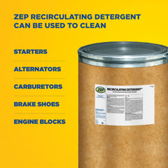 Zep Recirculating Detergent – Low Foam Cleaner for Aluminum and Other Soft Metals – 500 lbs