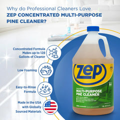 Zep Concentrated Multi-Purpose Pine Cleaner – Cut Grease & Deodorize in One Step – 1 Gallon with Zep E-Z Fill Sprayer 2-Pack – Bundle