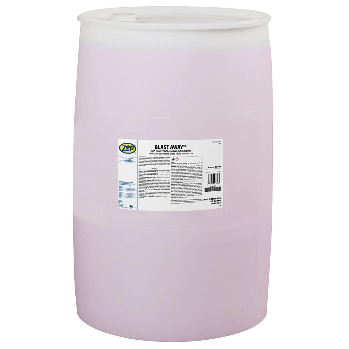 Zep Blast Away – Liquid Steam Cleaner and Heavy-Duty Detergent – 55 Gallon
