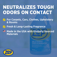 Zep Air & Fabric Odor Eliminator – Neutralizes Pet Odors – 1 Gallon