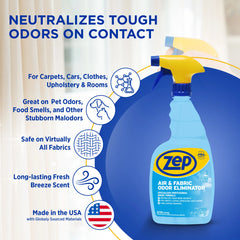 Zep Air & Fabric Odor Eliminator – Neutralizes Pet Odors – 32 oz.