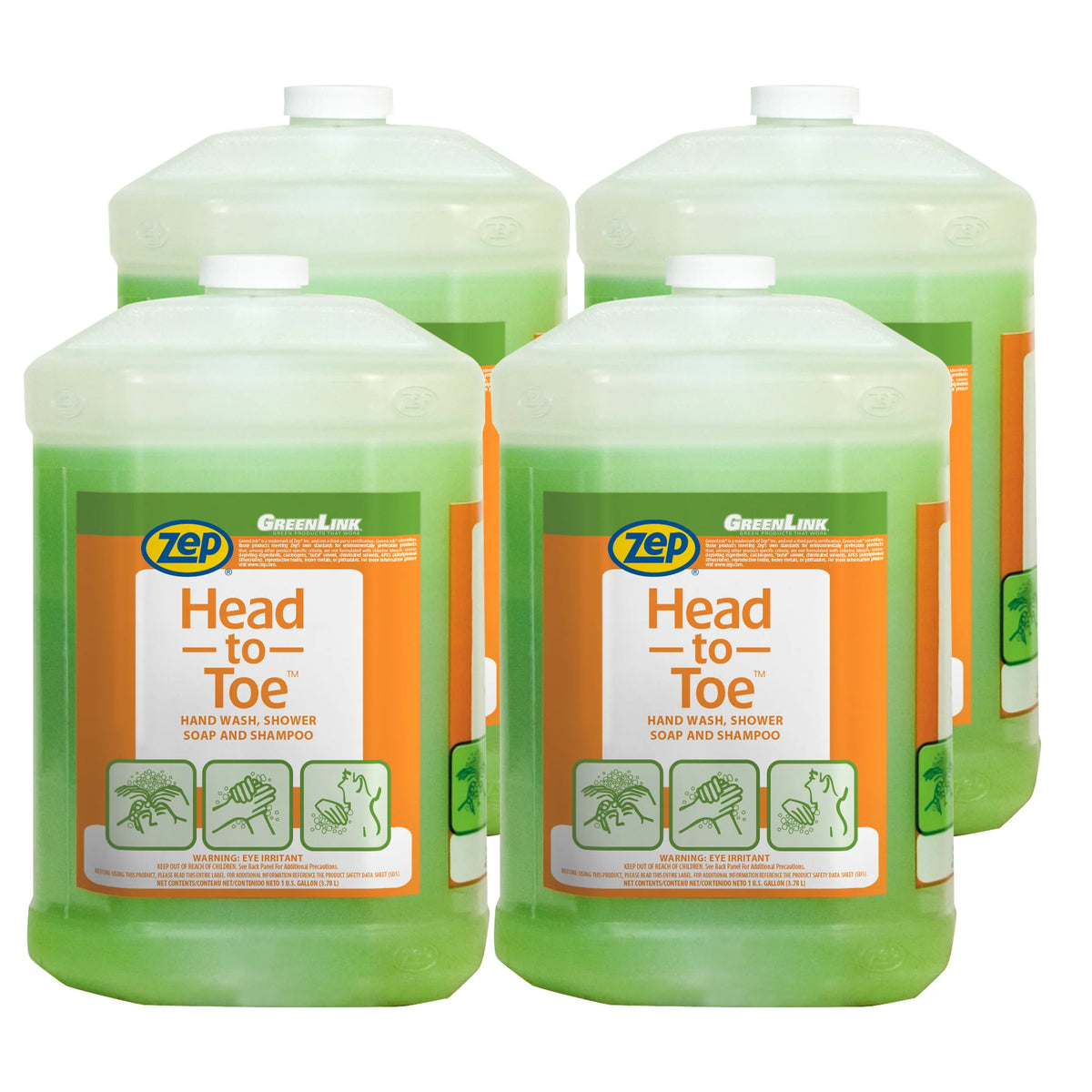 Head-To-Toe Hand Wash, Shower Soap and Shampoo- 1 Gallon