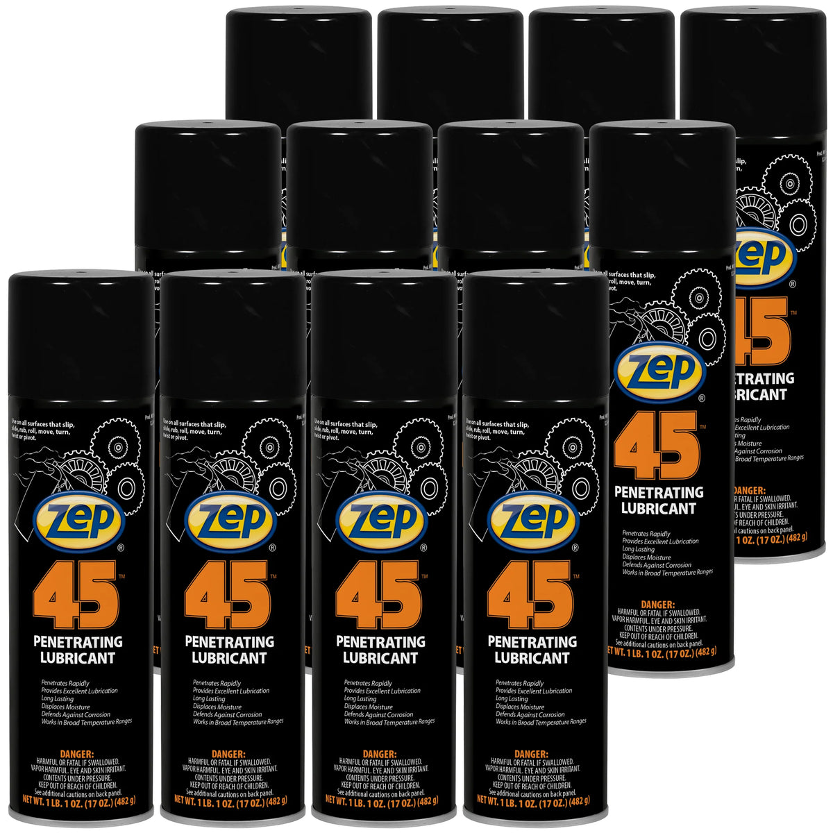 Zep 45 Penetrating Lubricant – Reduces Friction - 17 oz