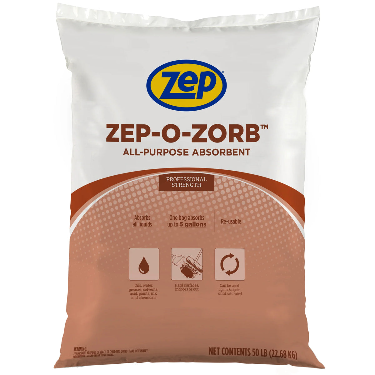 Zep-O-Zorb All-Purpose Absorbent - 50 Pound