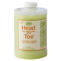Zep Head-to-Toe - Hand Wash, Shower Soap, and Shampoo - 1 qt