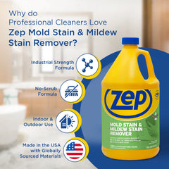 Zep Mold Stain and Mildew Stain Remover - 1 Gallon