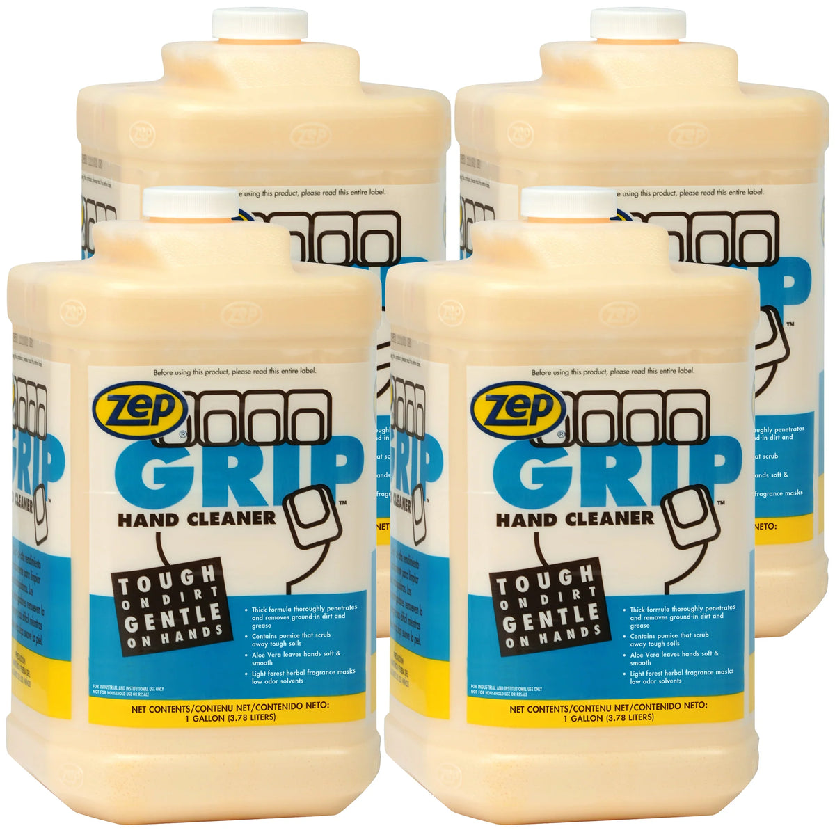 Zep Grip Hand Cleaner – Tough on Dirt, Gentle on Hands – 1 Gallon