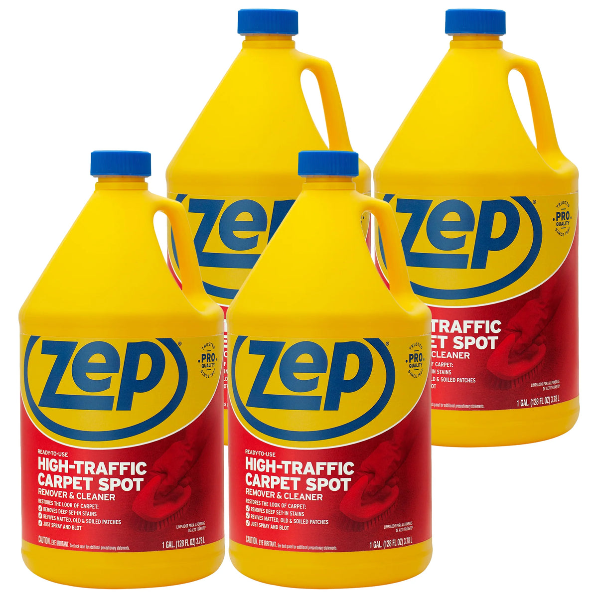Zep High-Traffic Carpet Spot Remover & Cleaner - 1 Gallon