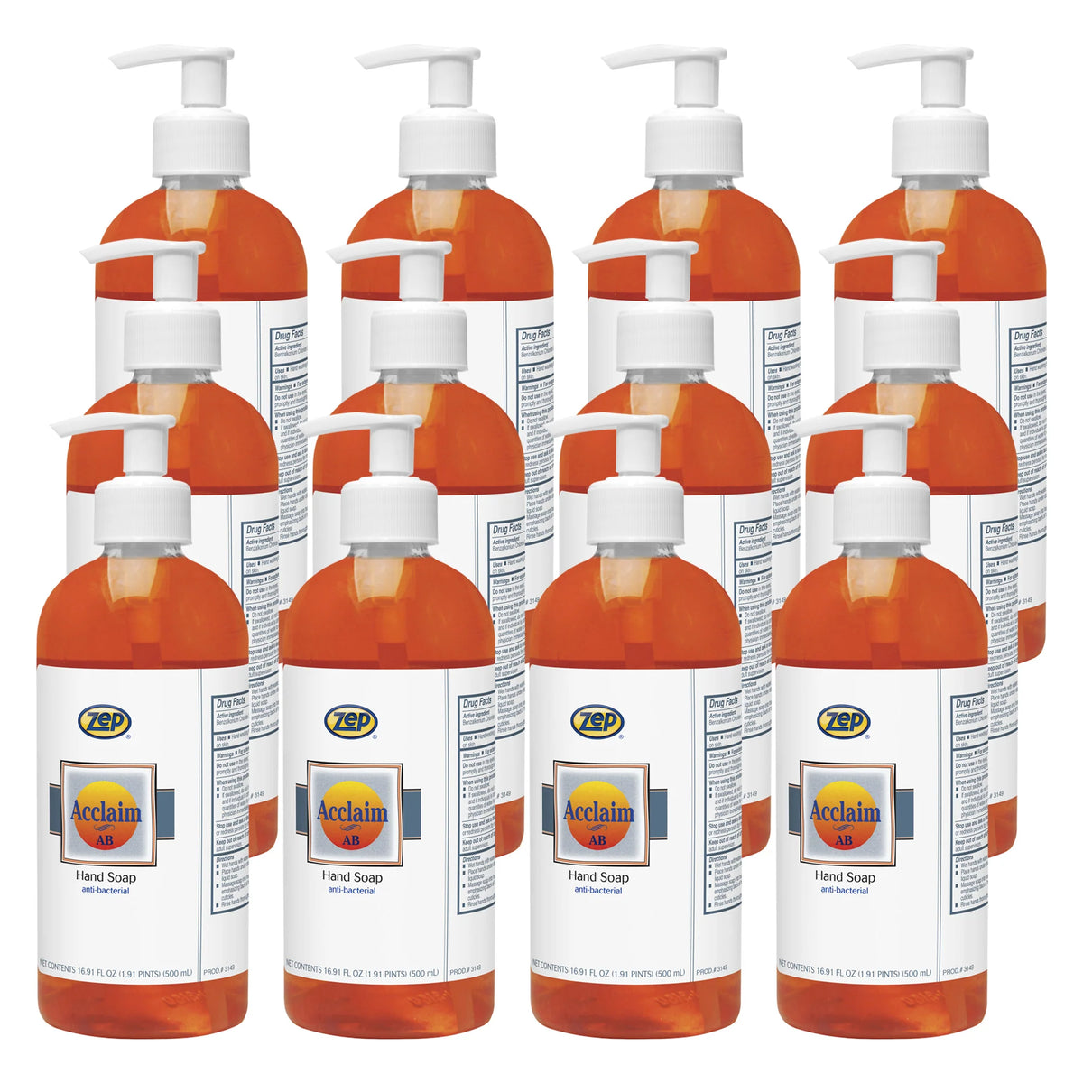 Zep Acclaim AB Antibacterial Hand Soap – Remove Soils and Decreases Bacteria – 16.9 oz
