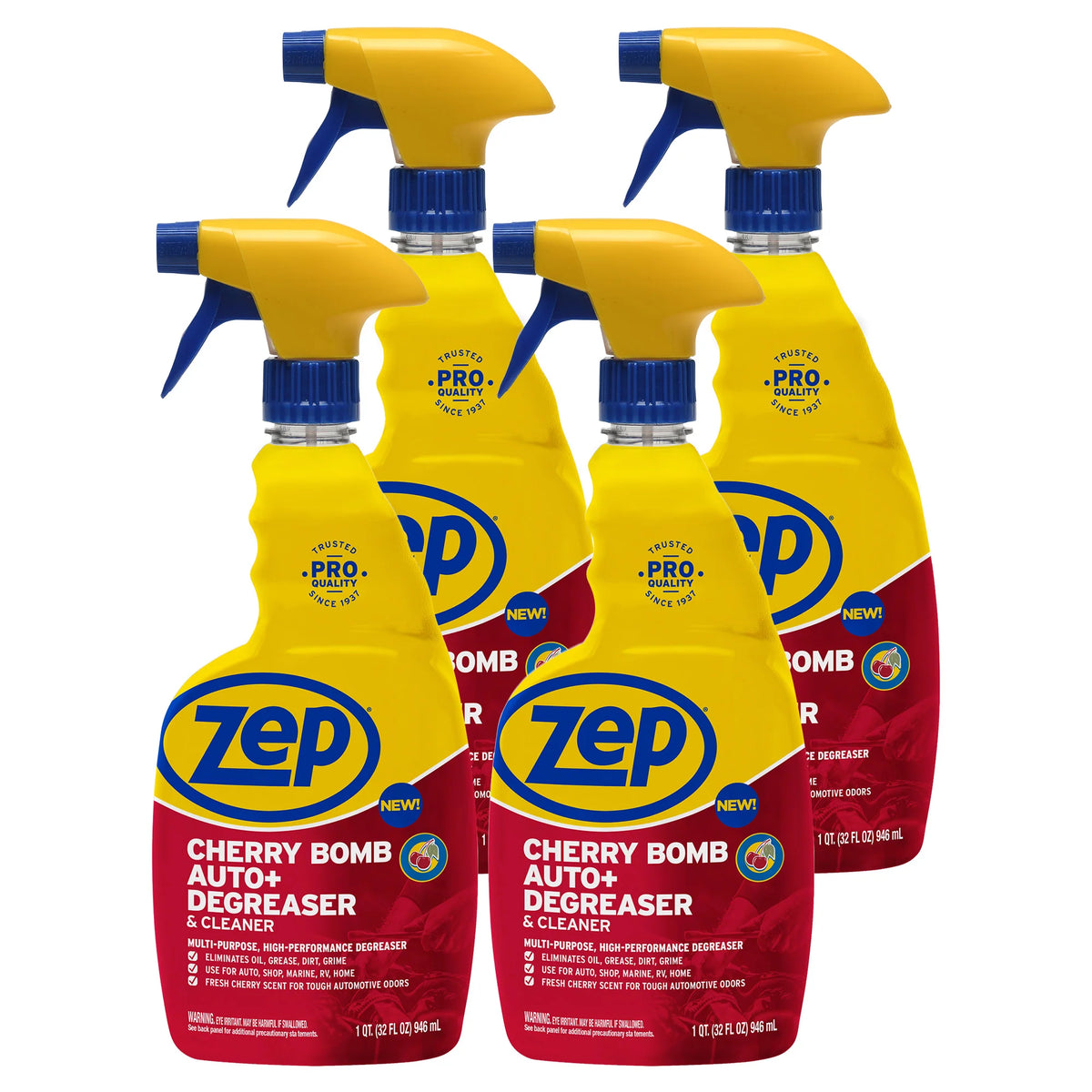 Zep Cherry Bomb Auto+ Degreaser & Cleaner - For Auto, Marine, RV, & Home - 32 oz.