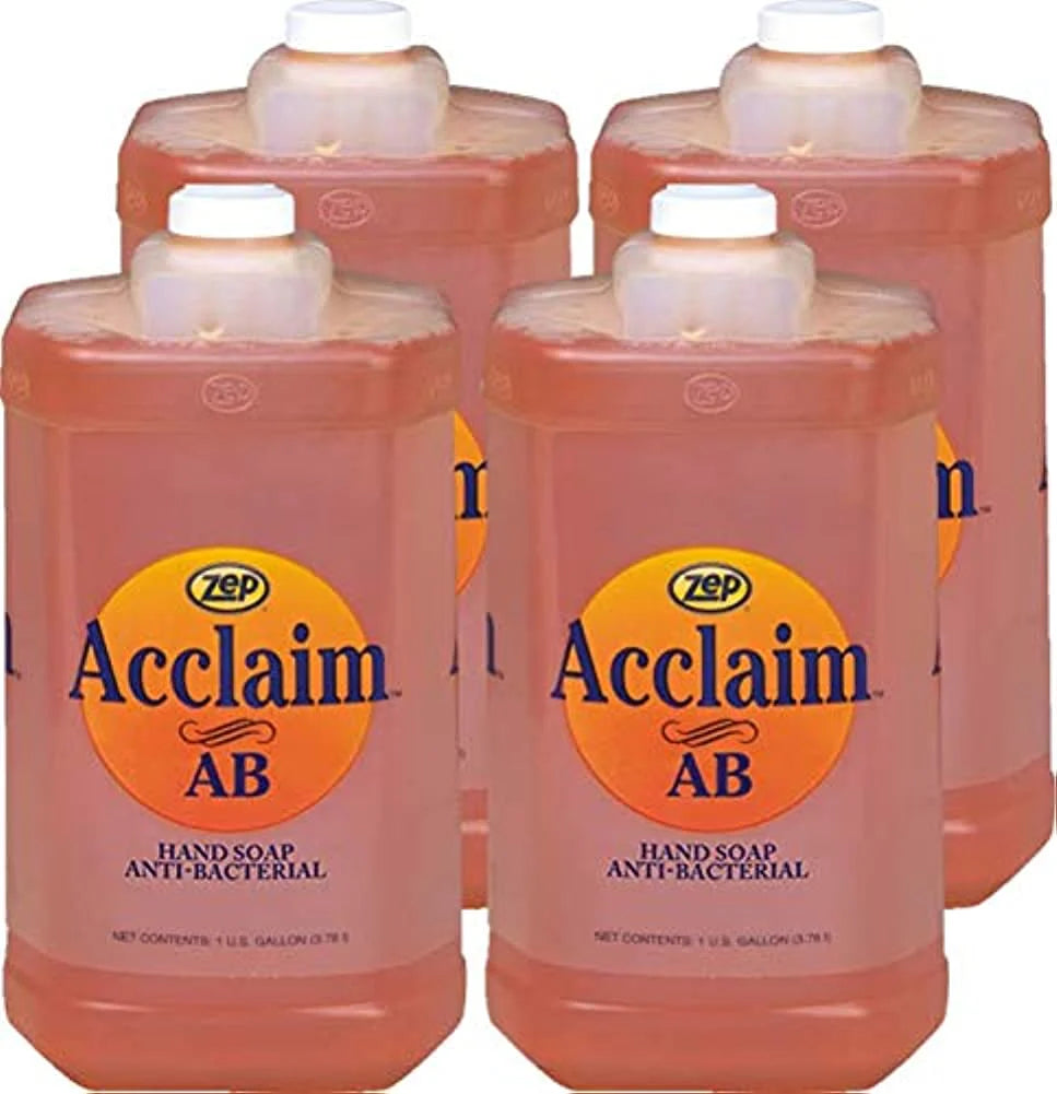 Zep Acclaim AB Antibacterial Hand Soap – Remove Soils and Decreases Bacteria – 1 Gallon